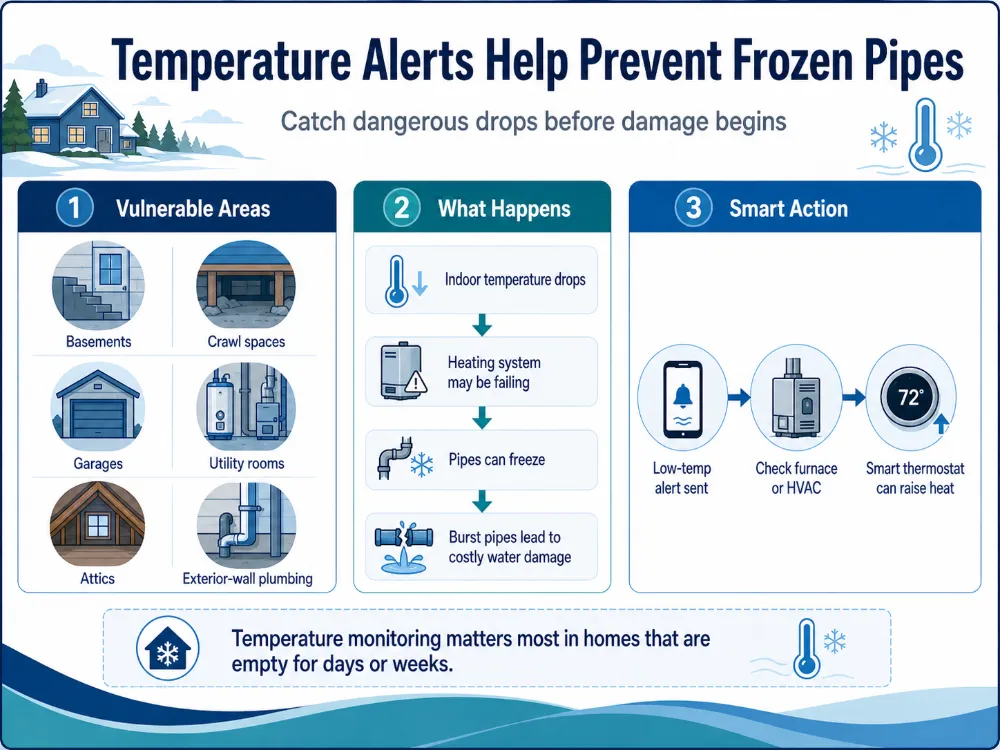 Temperature Alerts help Prevent damage