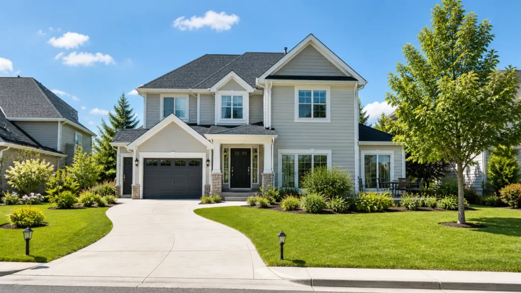 normal home in normal neighborhood