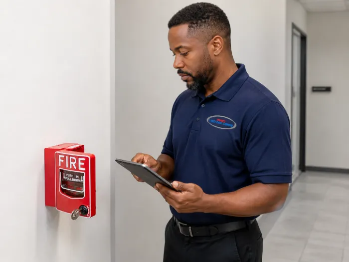 pull fire alarm testing